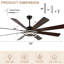 Ventilateur de plafond noir 72 po Nimbella-1848337235