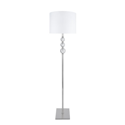 Arasele 65.125'' Chrome Traditional Floor Lamp