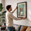 Dignified Beagle Mid-Century - Framed Print-1665186709-1665186705
