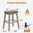 Wood Upholstered Bar Stools (Set of 2)-546628602-546628597
