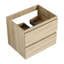 Meuble-lavabo de salle de bain 24 po, lavabo en céramique noire, 2 tiroirs à fermeture en douceur, chêne, contreplaqué moderne et meuble-lavabo de 24 po-1886161524-1886161525