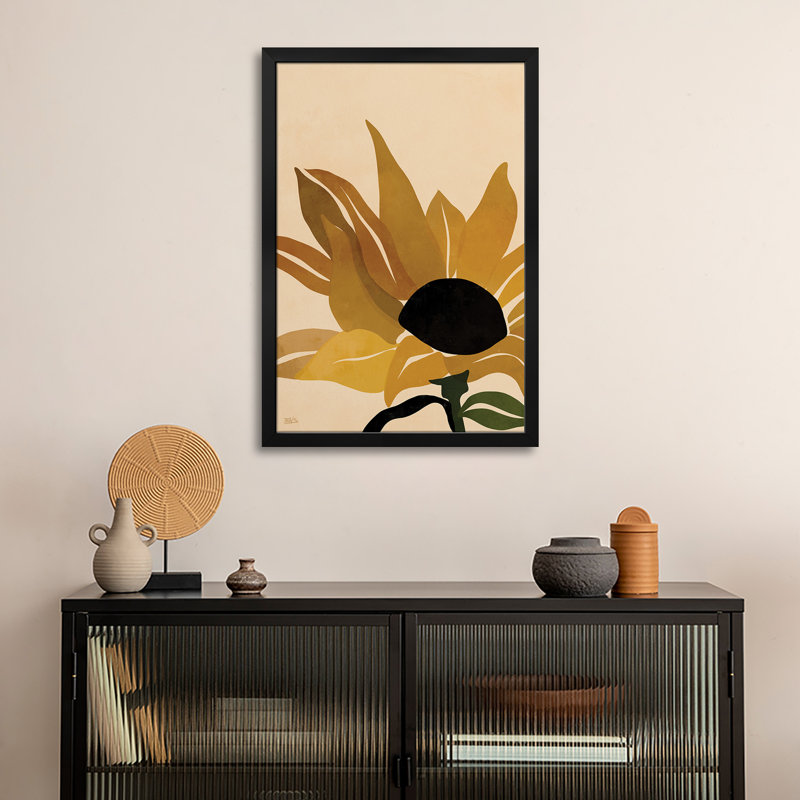 Tournesol, affiche encadrée de qualité supérieure par Bria Nicole, H 24 po x l 16 po