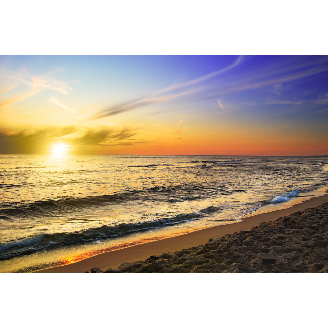 Strand und Meer von Konradlew - Leinwandbild