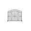 1 Panel Open Iron Fireplace Screen
