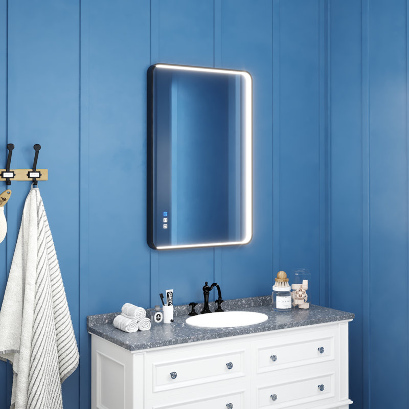Miroir de salle de bain mural, 24 po x 36 po, Rectangle
