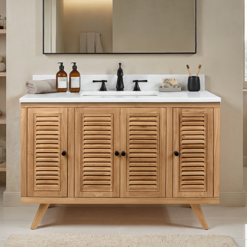 Harper 73" Double Bathroom Vanity, 49, Carrara White Marble