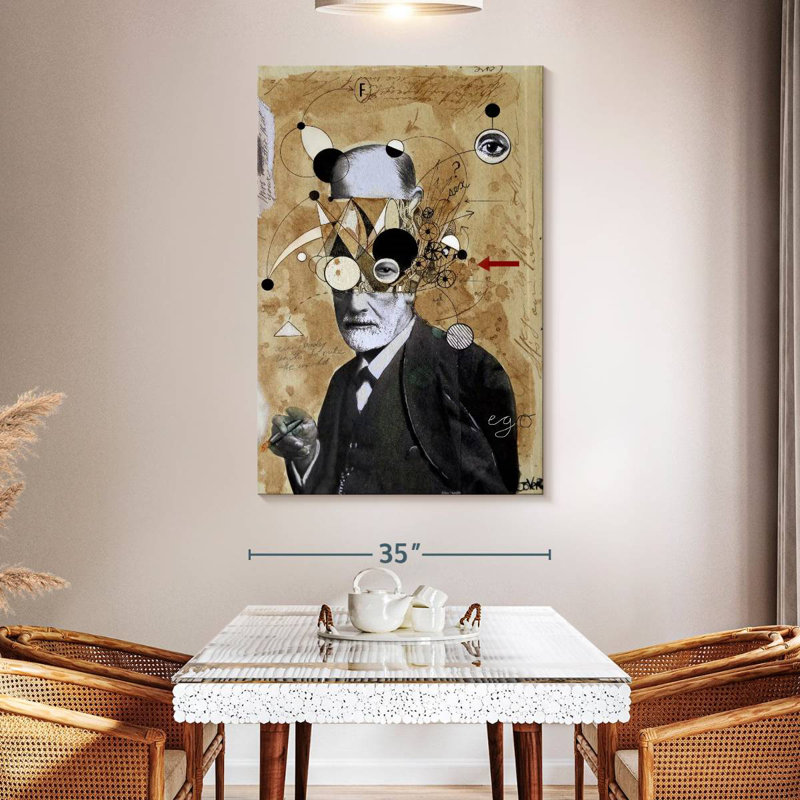 Keiraleigh Freud With Abstractions, 51" H x 34" W