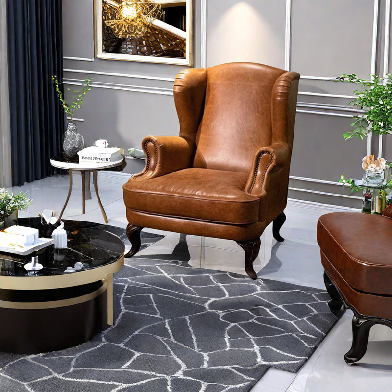Dex Faux Leather Accent Chair