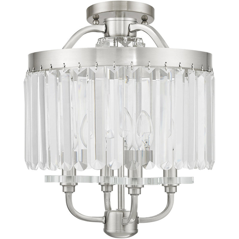 4 - Light Geometric Chandelier