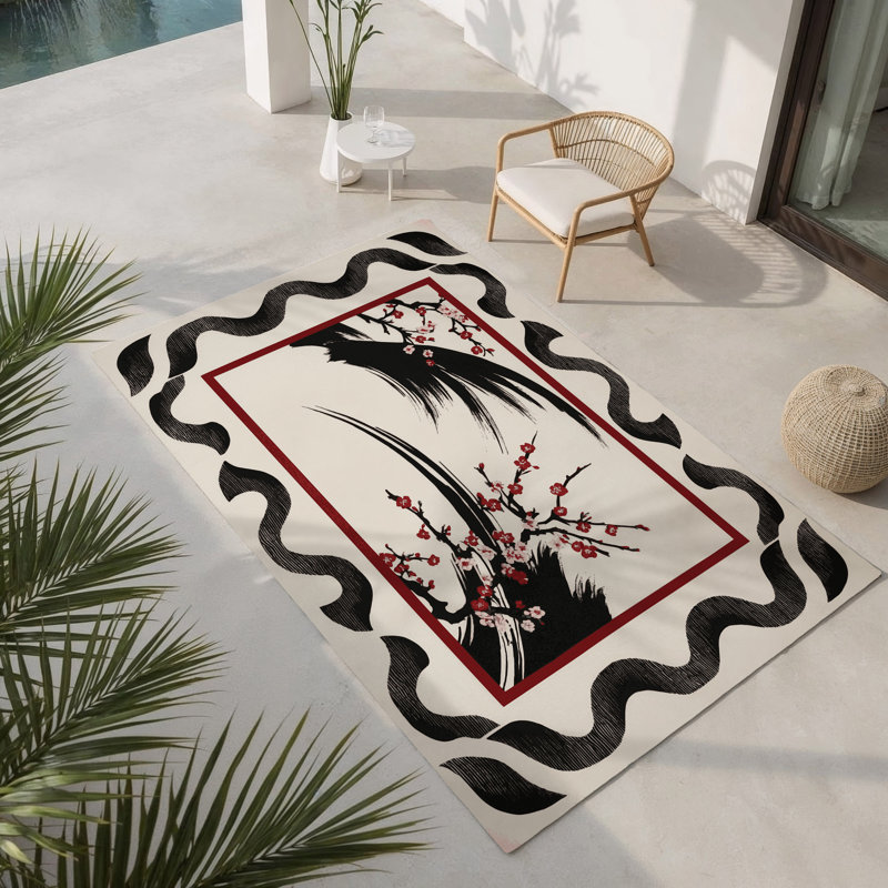 Golden Bough Indoor And Outdoor Area Rug, Rectangle 8' x 10'