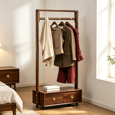 Portemanteau sur pied en bois wengé
