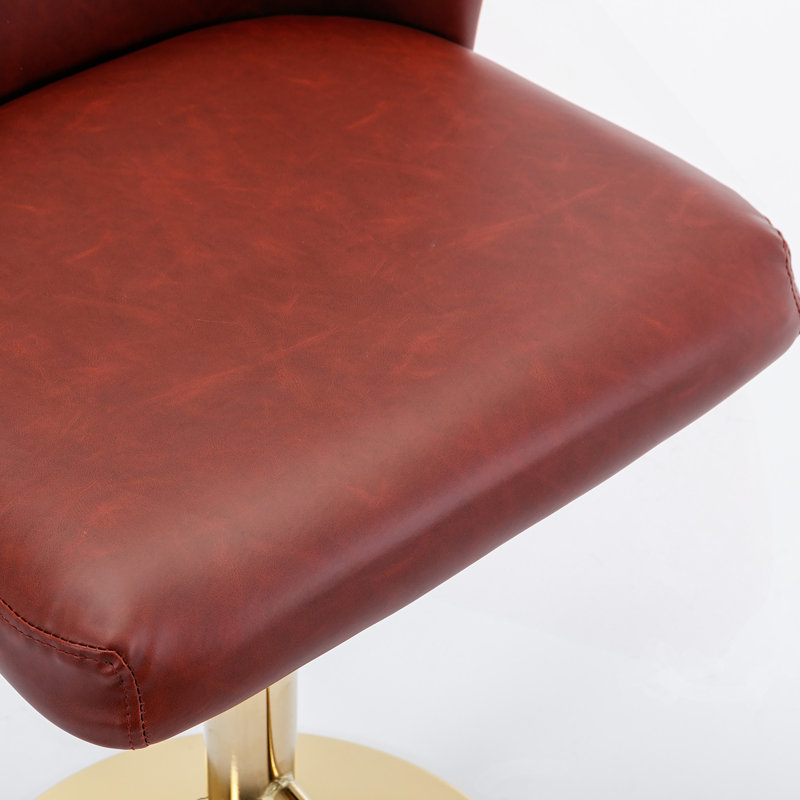 Tabouret de comptoir Annajean, Bourgogne, Doré