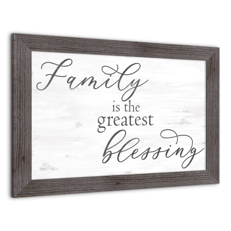 «Family Blessing», reproduction encadrée, H 16 po x l 24 po x P 0,75 po