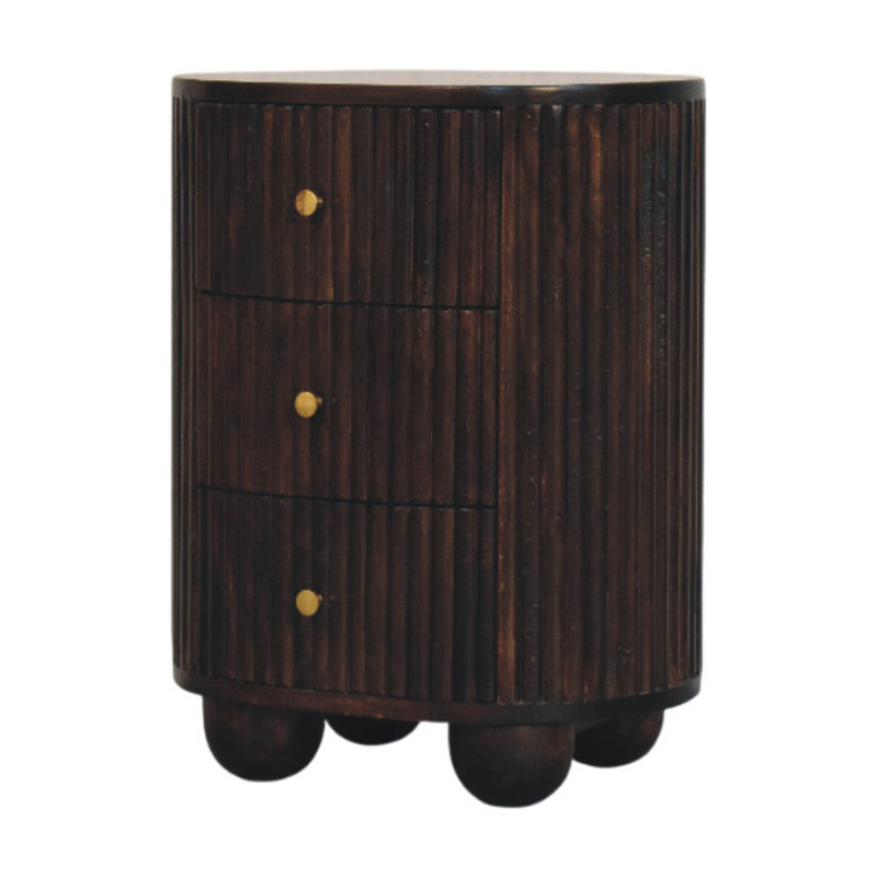 45cm W Solid Wood Bedside Table