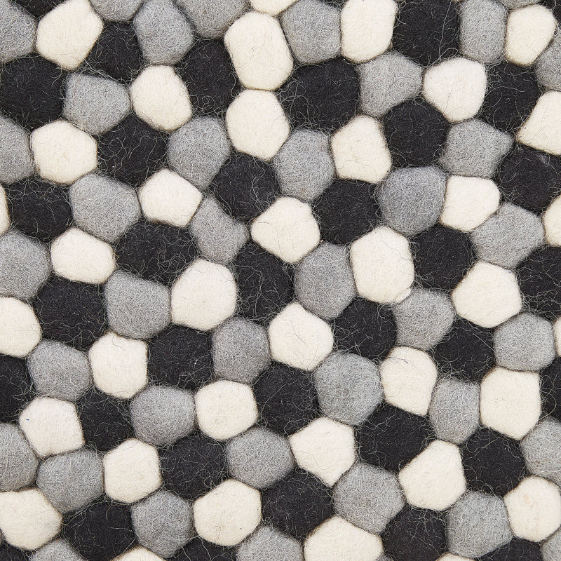 Round Perpetue Polka Dots Hand Woven 140cm X 140cm Area Rug