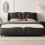 Lit en cuir PU Zavier avec structure en bois massif et métal-2132673692-2131743781