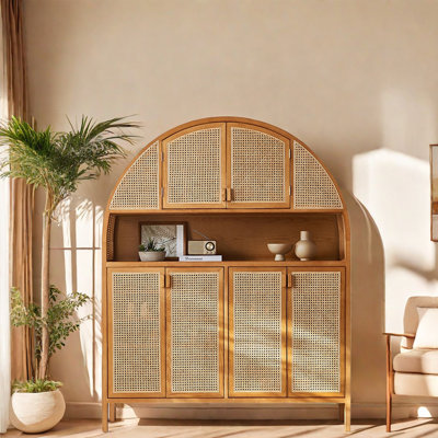 Armoire à chaussures en rotin de grande capacité 30 pièces