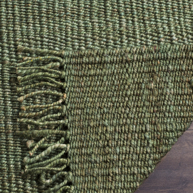 Fitzwater Handwoven Natural Jute Striped Area Rug, Rectangle 2 pi 6 po x 4 pi