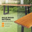 Banc de patio en bois de peuplier