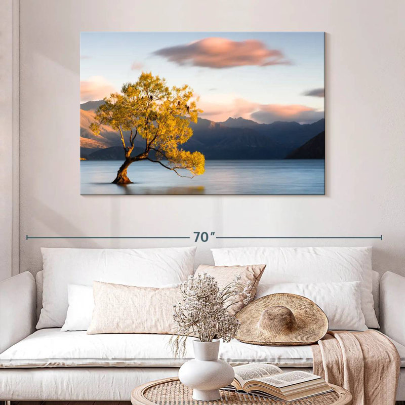 Paysage du lac Alvord Wanaka, H 32 po x l 48 po