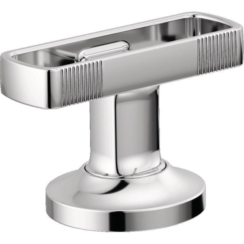 Kintsu® Widespread Pull-Down Faucet With Square Spout, Lumicoat® Chrome, Knob Handle