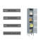 Metal 4 - Tier 12'' Employee Locker