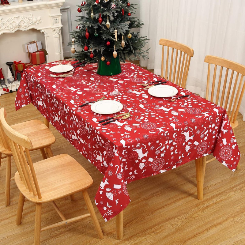 Nappe de Noël Nappe de Noël imperméable et imperméable
