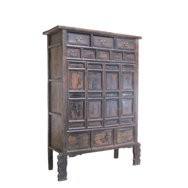 Imperial 16th Century Elm Display Cabinet