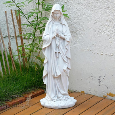 Grande statue de prière de la Madone, sculpture de jardin