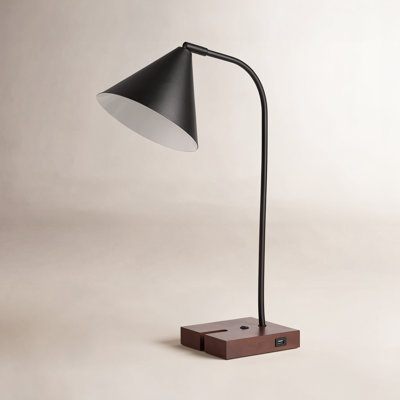 Dalli Solid Wood USB Desk Lamp