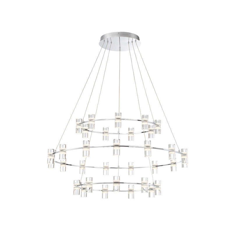 Netto 33 - Light Dimmable LED Tiered Chandelier