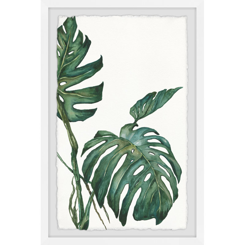 Split Leaves 1 Piece Single Picture Frame Painting, 30 cm H x 20 cm W