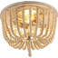2-Light 31cm Solid Wood Farmhouse Flush Mount