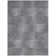 Tapis gris en laine noué à la main à motif abstrait réfléchissant