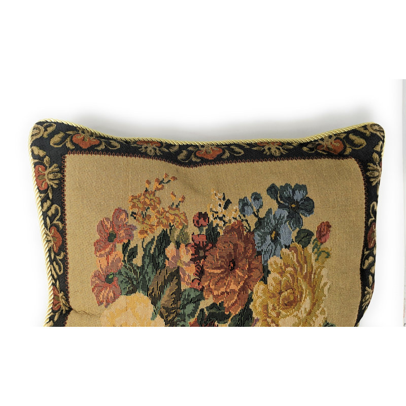 Floral Reversible Pillow Cover