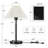 19.16" Modern Bedside Table Lamp with Stepless Dimming and Dual USB Ports-2035177128