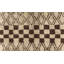 Tapis marocain moderne en laine de style tribal beige / brun 4 pi x 6 pi
