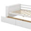  Lit de jour simple Babali avec tablettes et tiroirs-545398628