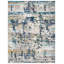 Tapis abstrait crème / bleu Felty-2106639880