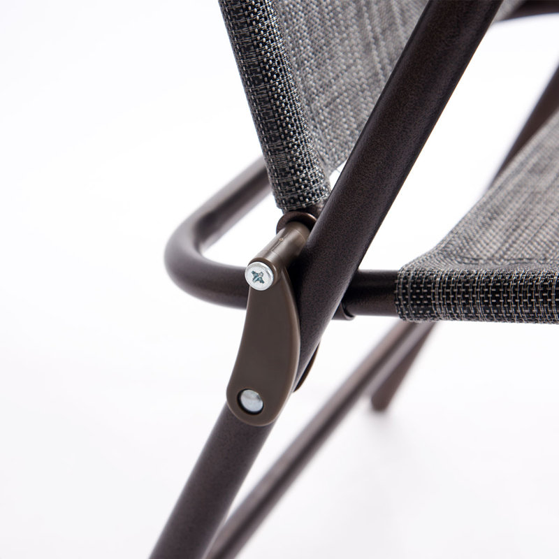 Breinigsville Folding Deck Chair, Gray