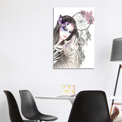 Dreamcatcher 1 Piece Wrapped Canvas Wall Art