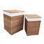 2 Piece Wicker Lined Laundry Basket Set-45118731