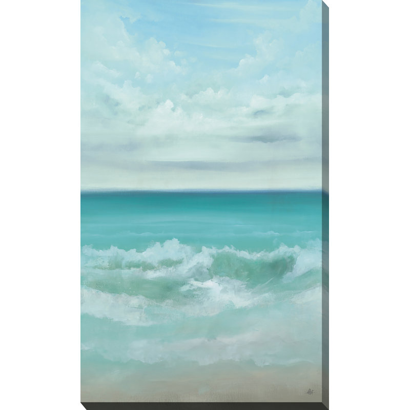 « aqua marine », reproduction d’art sur toile tendue, H 48 po x l 28 po