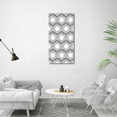 Athanasia Geometric Background - Wrapped Canvas Print
