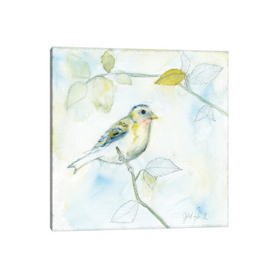 Sketched Songbird I by Sue Schlabach - Wrapped Canvas Painting