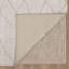 Tapis géométrique fait à la main gris-57746995