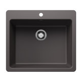 Liven SILGRANIT 25" L x 22" W Double Basin Drop-In/Undermount Kitchen Sink