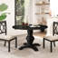Keltner Round Solid Wood Base Dining Table-611766001