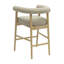 Tabouret de comptoir en cuir Spara-112677288