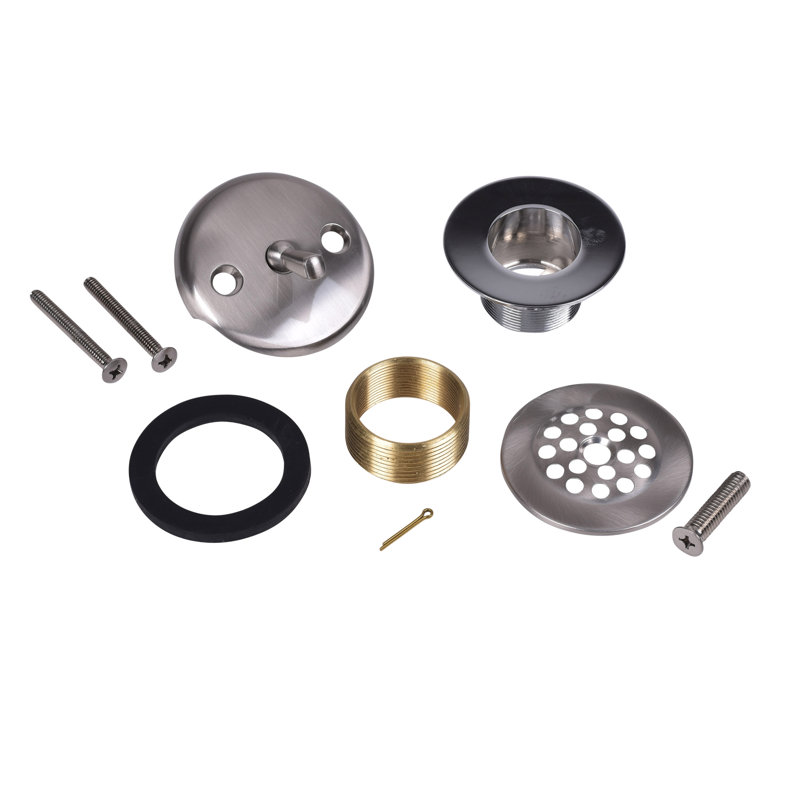Ensemble de conversion pour déchets de baignoire Dearborn, Nickel brossé